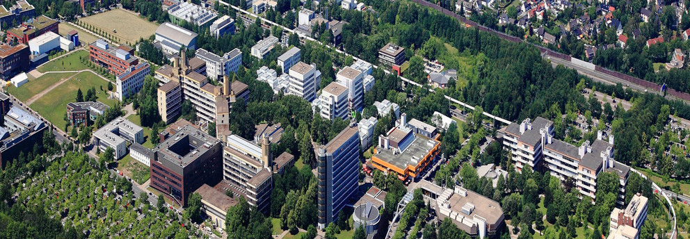 Aerial view of the campus Aerial view of the North Campus